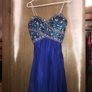 ROYAL BLUE PROM DRESS